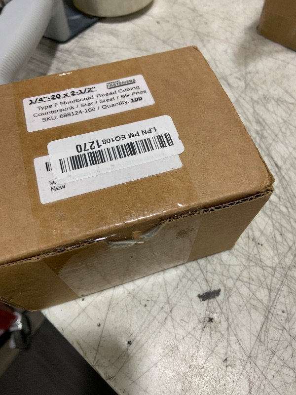 Photo 1 of 1/4-20 x 2 1/2'' Self-Tapping Trailer Deck Screws, Flat Head, Type F, Star Drive T-30, Steel Floorboard Thread Cutting Screws for Wood & Metal - 100 Pcs