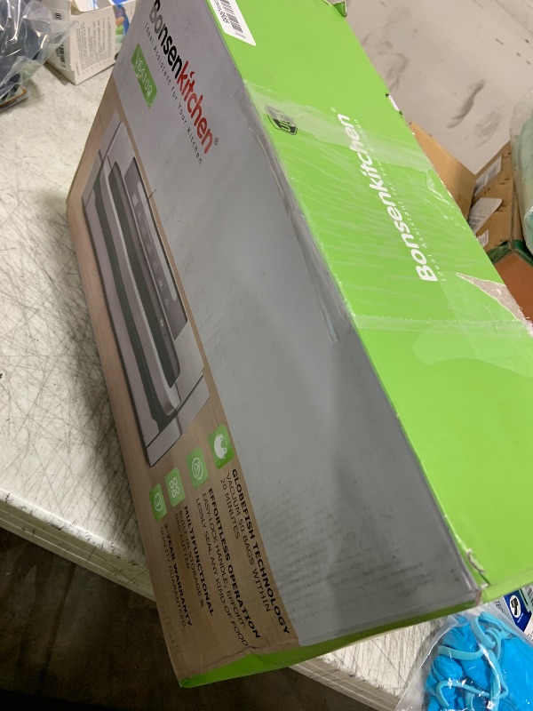 Photo 1 of Bonsenkitchen Vacuum Sealer Machine, Powerful Low-Noise Food Vacuum Sealer, Globefish Technology for High-Speed Continuous Working (Full Silver)
