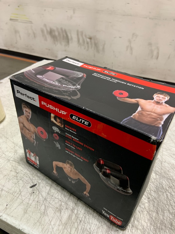 Photo 1 of Perfect Pushup Elite - Rotating Handle Design with Steel Ball Bearings for Smooth, Effortless Handle Rotation - Ergonomic Grips, 8" Base & Textured, Non-Slip Bottom Treads - Supports up to 400lbs
