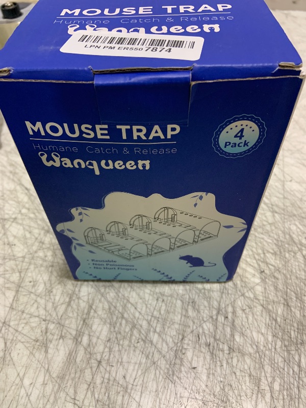 Photo 1 of 4 Pcs Humane Mouse Traps Indoor for Home, Live Mouse Trap, Reusable Mice Trap Catcher for House & Outdoors