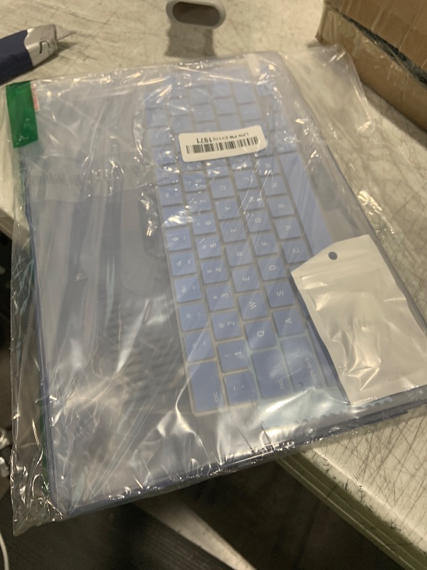 Photo 1 of IBENZER Compatible with 2025 2024 2023 2022 MacBook Air 13 inch Case M4 A3240 M3 A3113 M2 A2681, Hardshell Case & KeyboardCover & ScreenFilm & Type-C for Mac Air 13.6, Sierra Blue, AT13-KK-SIBL+2TC