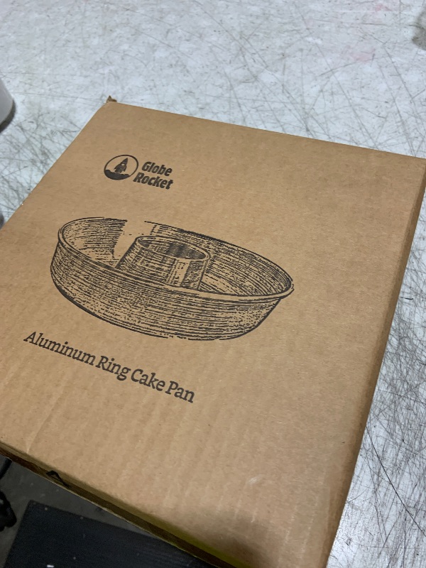 Photo 1 of GLOBE ROCKET Aluminum Ring Cake Pan (9.5 in) - Ring Mold Pan - Fluted Tube Pans for Baking Pound Cake - Flan Molds for Baking - Molde para Flan - Molde para Chocoflan - Moldes para Pasteles