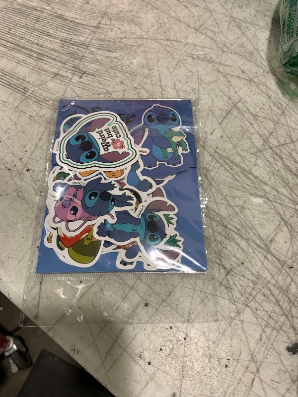 Photo 1 of 50pcs Stitch Stickers Pack Cartoon Cute Waterproof Vinyl Sticker for Water Bottle Luggage Bike Car Decals Gift for Kids Teens Adults Stickers, Toddlers (Blue)
