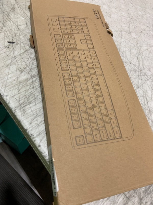 Photo 1 of QUASIO Wireless Keyboard, 2.4G Full-Sized Ergonomic Wireless Computer Keyboard with Wrist Rest for Windows, Mac OS Laptop/PC/Desktop/Notebook(Black)