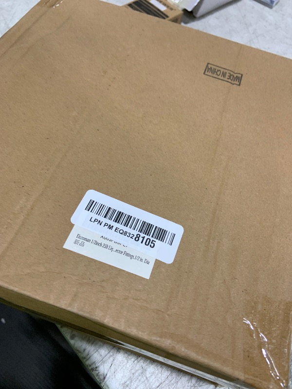 Photo 1 of Elecoman 1/2inch 25ft Liquid-Tight Conduit and Connector Kit,Flexible Non-Metallic Liquid Tight Electrical Conduit Kit with 5 Straight and 3 90-Degree Connector Fittings,1/2 in. Dia