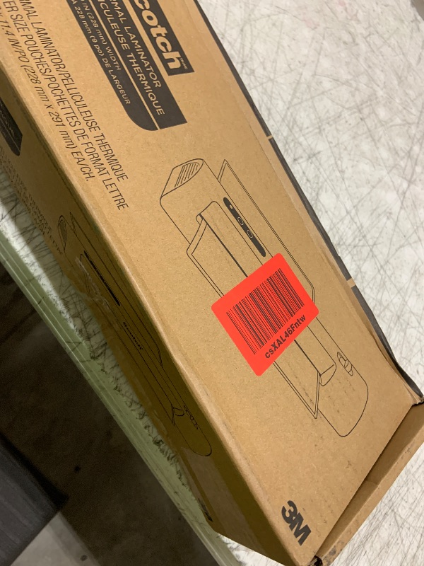 Photo 1 of Scotch TL901X Thermal Laminator, 1 Laminating Machine, Gray, Laminate School Assignments and Documents, for Dorm Room or School Supplies, 9 in.