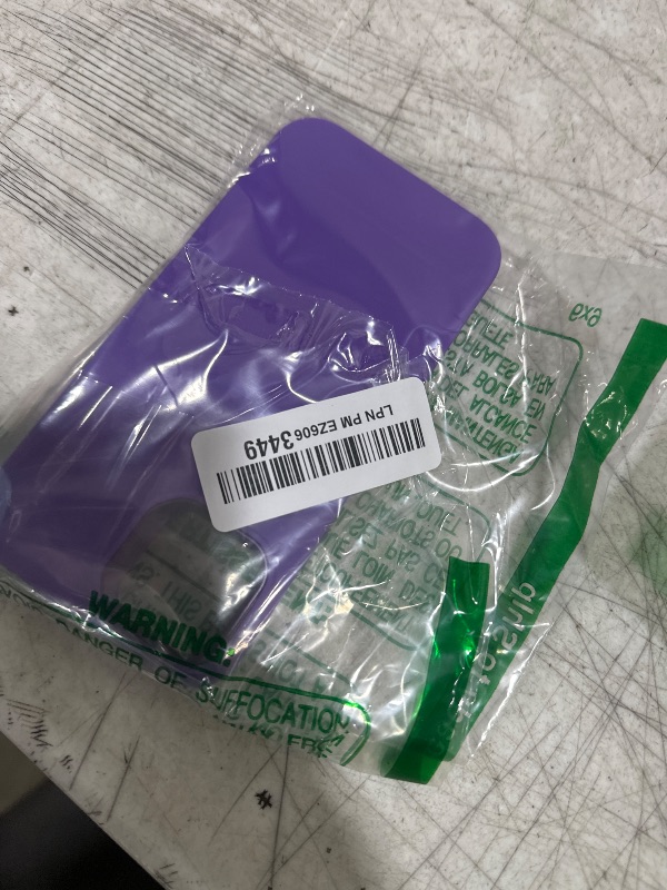 Photo 1 of TENOC Phone Case Compatible with iPhone 12 & iPhone 12 Pro, Purple Case Anti-Fingerprint Protective Bumper Matte Cover for 6.1 Inch