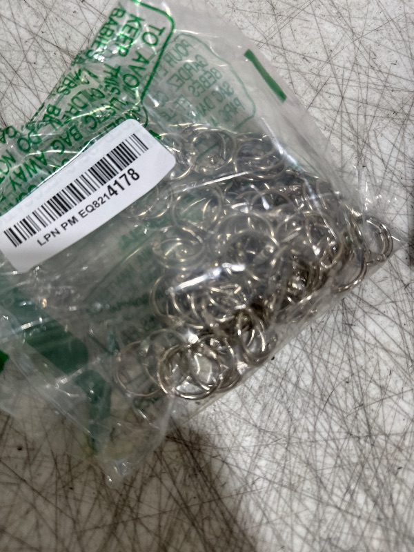 Photo 1 of Loose Leaf Binder Rings Inner Dia: 0.65 inch(16mm) 100pcs Metal Silver Book Binder Rings Paper Rings Clips Key Rings Index Cards Rings Great for Home School Office