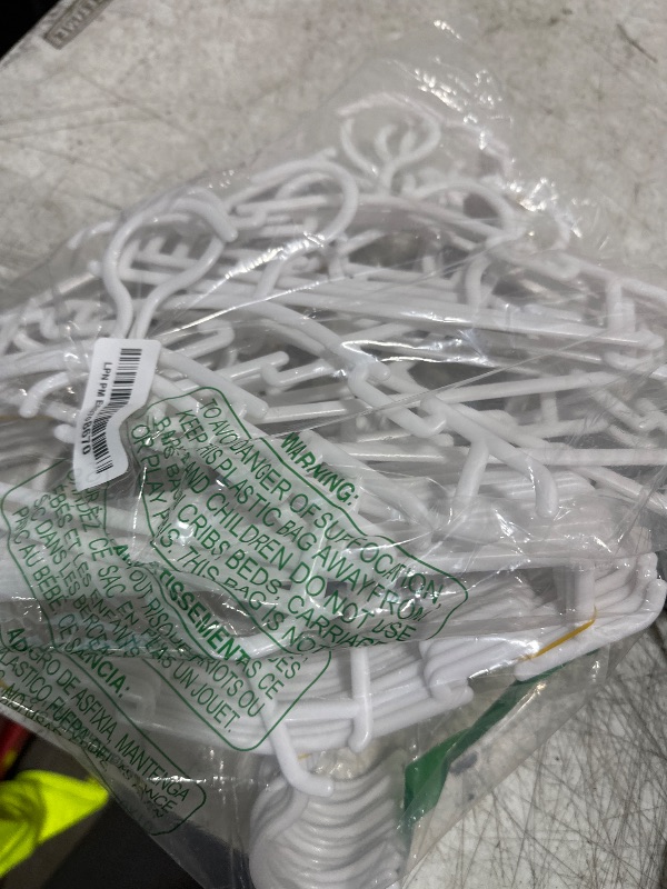 Photo 1 of GoodtoU Kids Hangers - Baby Hangers for Closet - Baby Clothes Hangers 60 Pack Plastic Infant & Toddler Hanger Childrens Hangers White