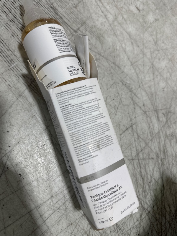 Photo 1 of The Ordinary Glycolic Acid 7% Exfoliating Toner, Brightening and Smoothing Daily Toner for More Even-Looking Skin Tone, 3.4 Fl Oz
