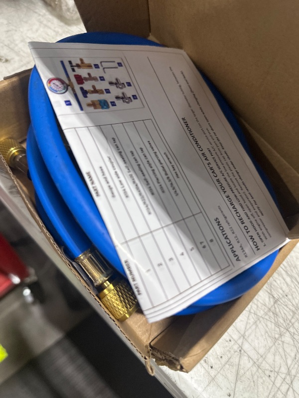 Photo 1 of Lichamp A/C R134A Refrigerator Freon Recharge Kit with Bullet Piercing Valve, Piercing and Self-Sealing Can Tap 134A
