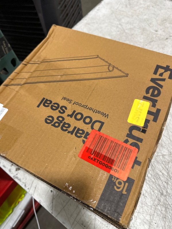 Photo 1 of EverTrust 16Ft/5M Garage Door Bottom Seal – Weatherproof Stripping Rubber Seal with T-Ends. Protect Your Garage from Weather and Dust with EPDM Rubber Garage Door Draft Stopper