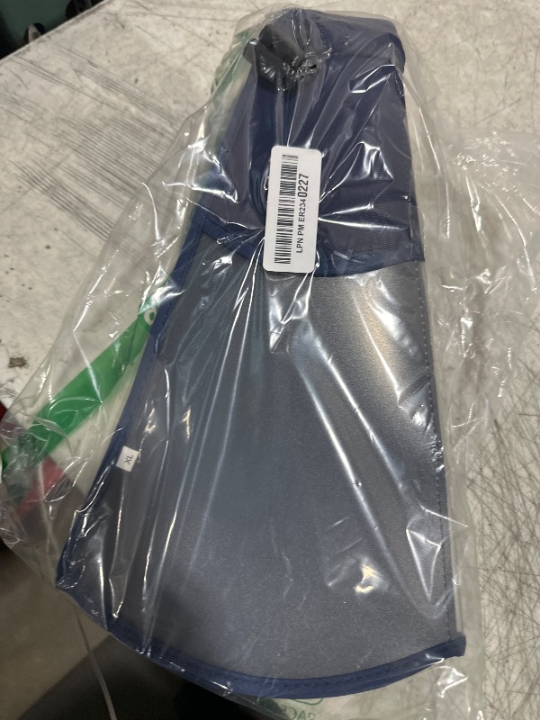 Photo 1 of Hard & Heavy Plastic Dog Cone Collar Alternative for Extra Large Dogs (Adult Lab Golden GSD) After Surgery, Adjustable Pet Recovery Cone Anti-Lick, Elizabethan Protective Cone of Shame for Healing