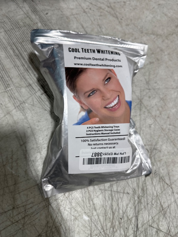 Photo 1 of Teeth Whitening Trays Moldable 4-Pc Bleaching Trays for Teeth Whitening with 2 Slim Retainer Cases - Comfortable, Thin Design for Tooth Bleach, Compatible with Opalescence Gel Not Included