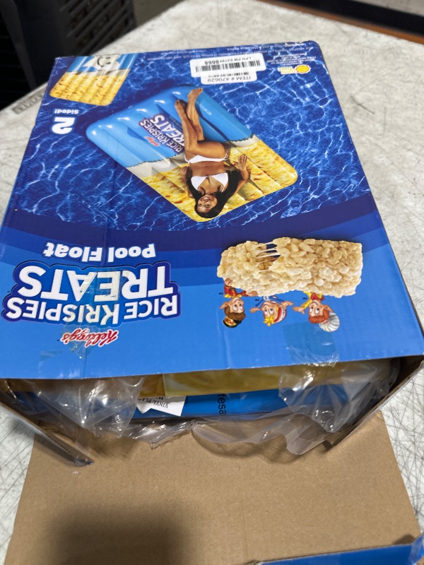 Photo 1 of Giant Rice Krispies Pool Float, 6 Feet Extra Large Inflatable Pool Float, Raft, Beach & Lake, Tanning Lounger, Durable Vinyl