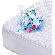 Photo 1 of Cooling Waterproof Mattress Protector King Size, Mattress Cover 3D Air Fabric Mattress Pad Cover Smooth Soft Breathable Noiseless, 8''-21'' Deep Pocket
