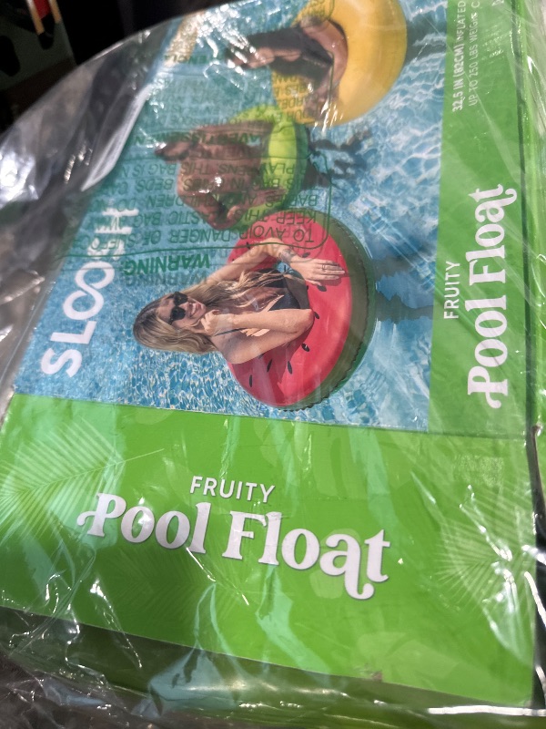 Photo 1 of JOYIN Inflatable Swim Tube Raft (3 pack) with Summer Fruits Painting, Pool Toys for Swimming Pool Party Decorations