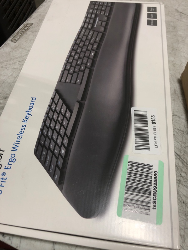 Photo 1 of Kensington Pro Fit Ergonomic Wireless Keyboard, Bluetooth - Black (K75401US)