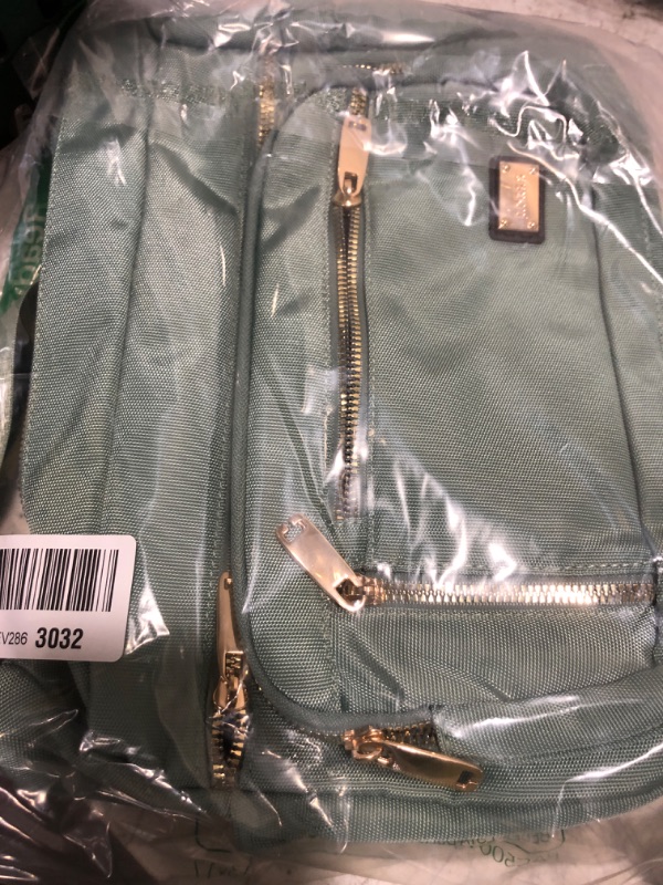 Photo 1 of NPBAG Crossbody Bag for Women, Nylon Shoulder Purse Handbag Messenger Bag, Trendy Pocketbooks, Waterproof and Multi-Pockets (Light Green)