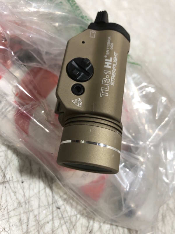 Photo 1 of Streamlight 69266 TLR-1 HL 1000-Lumen 20000 Candela Rail-Mounted Tactical Weapon Light with Specific Compatibility Rail Locating Keys, Flat Dark Earth
