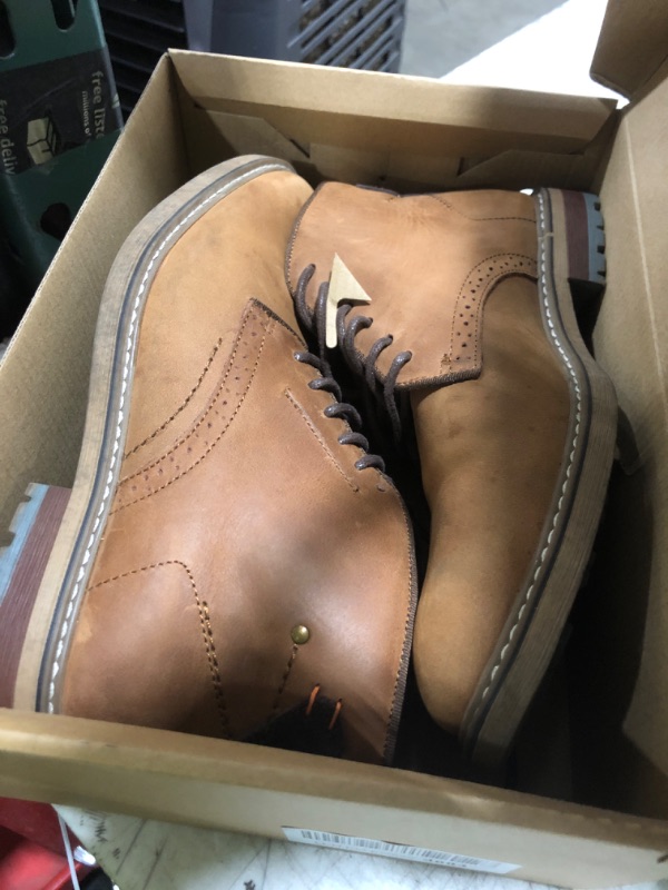 Photo 1 of Chukka Boots Fashion and Comfort Casual Oxfords Ankle Lace Up Boot Dark-Brown 8