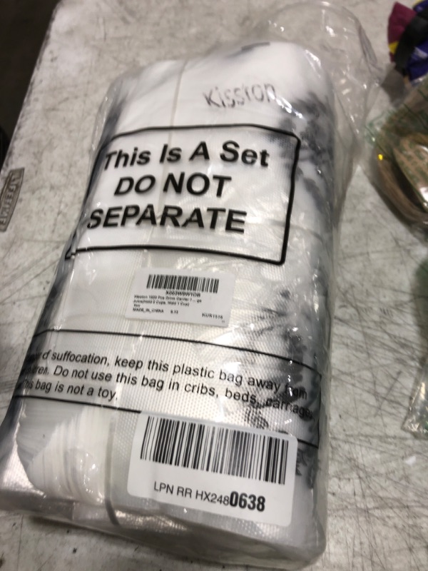Photo 1 of Kisston 1000 Pcs Drink Carrier for Delivery, Plastic Carrier Bags Thank You Clear Handle Drink Poly Bags Bulk for Coffee Tea Beverage Juice(Hold 2 Cups, Hold 1 Cup)
