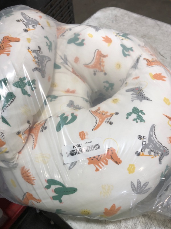 Photo 1 of Nursing Pillow, Breastfeeding Pillows, More Support for Mom and Baby, with Removable Cotton Cover and Colorful Animal Patterns, Machine Washable, Plus Size, White