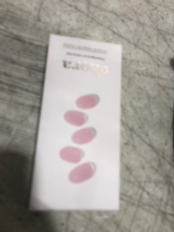 Photo 1 of ohora Semi Cured Gel Nail Strips (N Bare Pink) - White, Solid, Works with Any UV/LED Lamps, Salon-Quality, Long Lasting, Easy to Apply & Remove - Includes 2 Prep Pads, Nail File & Wooden Stick