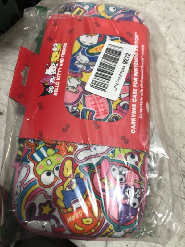 Photo 1 of Sonix x Sanrio Carrying Case for Nintendo Switch 2, Switch 1, Lite, OLED, Protective Travel Case with Game Cartridge Storage | Hello Kitty & Friends Stickers