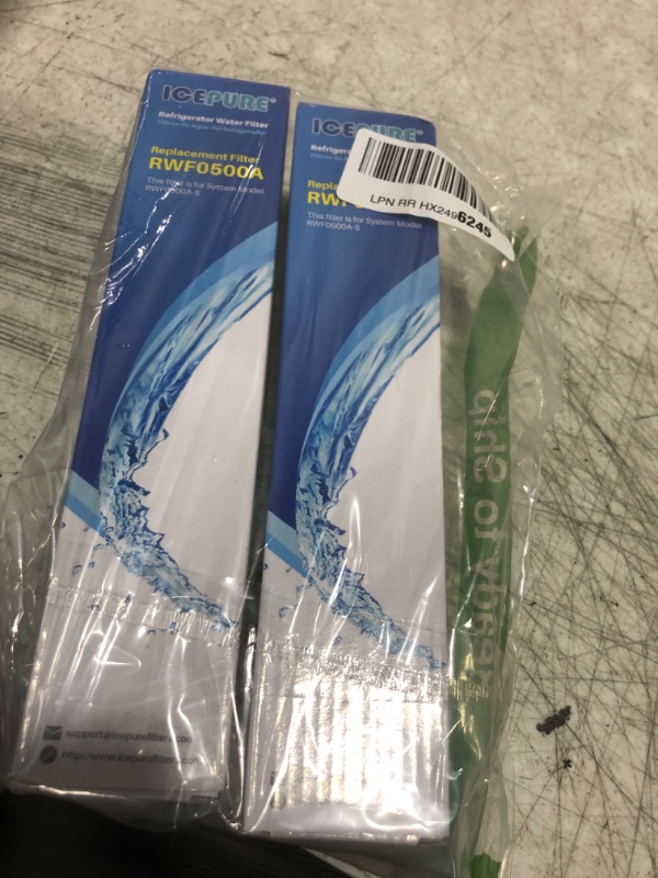 Photo 1 of ICEPURE 4396508 Refrigerator Water Filter Replacement for EveryDrop Filter 5, EDR5RXD1, Whirlpool 4392857, NL300, 4396510, 4396509, 4396547, LC400V, 4396510p, WF-NLC240V,PNL240V, 2PACK