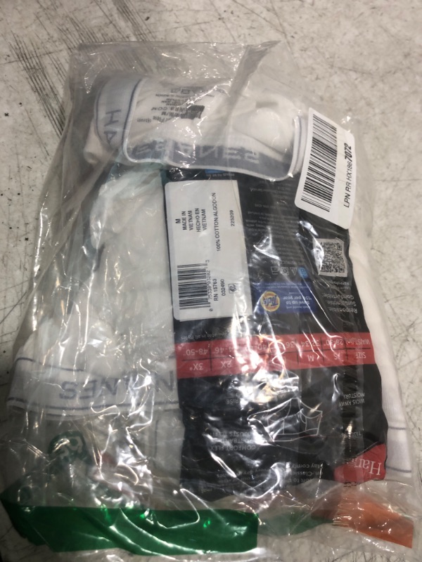 Photo 1 of Hanes Mens Moisture-wicking Cotton Briefs, Available In White And Black, Multi-packs, White - 9 Pack, Medium US