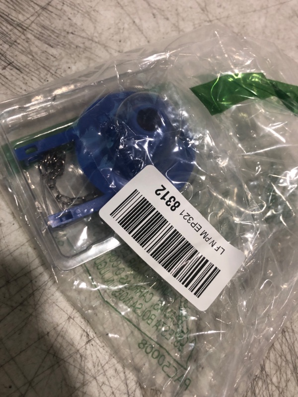Photo 1 of Universal Toilet Flapper Replacement 2 Inch - Compatible with Most American Standard Kohler Fluidmaster Toto Gerber Toilets Tank Water Saving Rubber Flush Valve Flapper with Stainless Chain Blue 1Pack