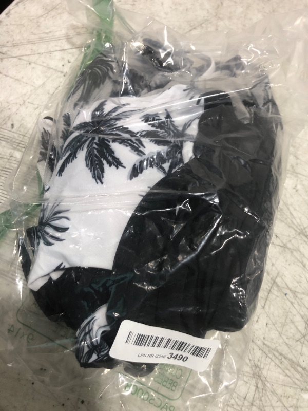 Photo 1 of Girls' Swimwear Girls Bathing Suits Size 14-16 Tropical Twist Cross Swimwear with Cover Up Skirt Black