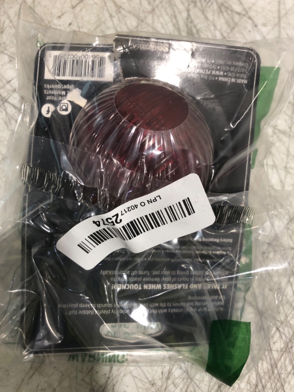 Photo 1 of Pet Qwerks Blinky Babble Ball - Flashing Interactive Chew Dog Toy - Medium
