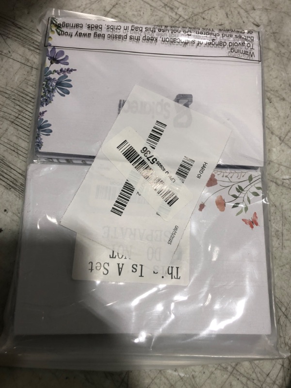 Photo 1 of Spiareal 100 Pcs Blank Note Cards 4 x 6 in Blank Decorative Floral Notecards Floral Index Cards Bulk Thank Greeting Notecards for DIY School Office Wedding Baby Shower Supplies (White)