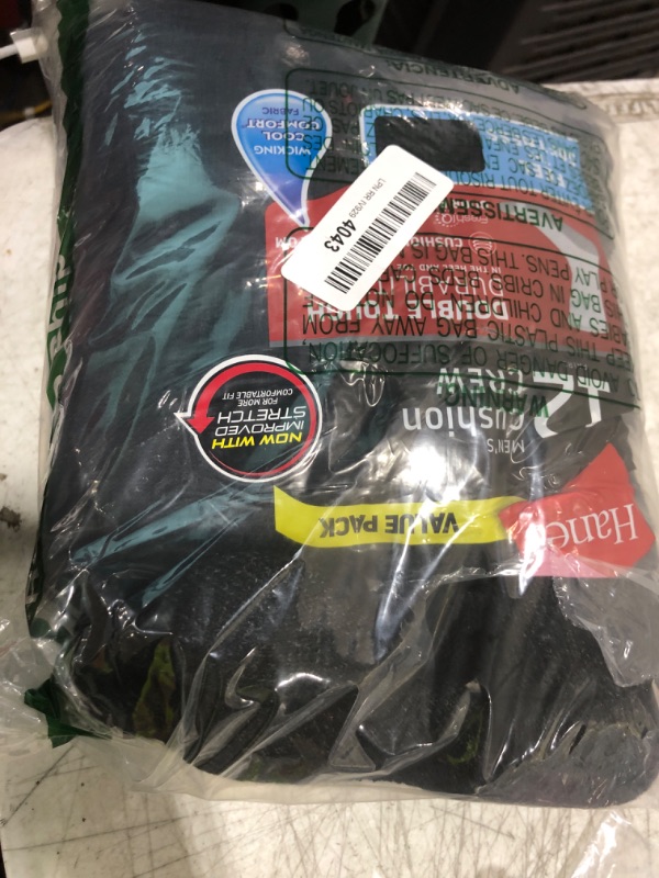 Photo 1 of Hanes Men's Double Crew Socks (Pack of 12 Pair), Available in Big & Tall