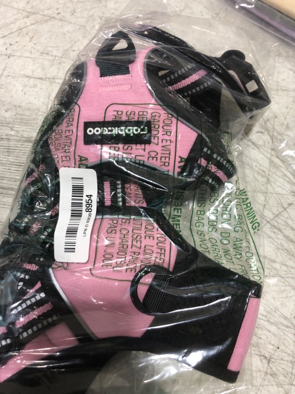 Photo 1 of rabbitgoo Dog Harness No Pull with 2 Leash Clips, Adjustable Soft Padded, Reflective Oxford No Choke Pet Vest with Easy Control Handle for Large Dogs, Pink, XL