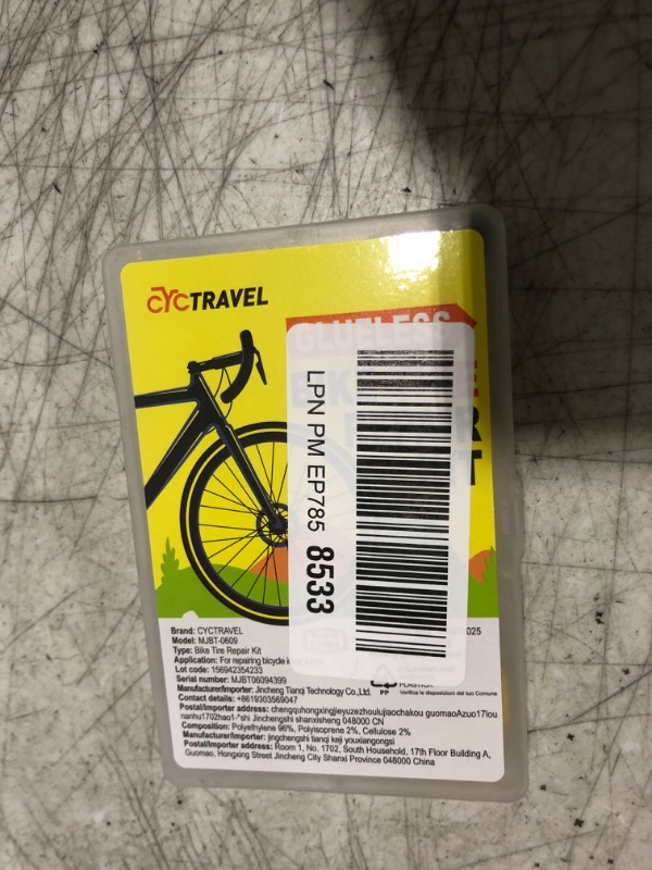 Photo 1 of cyctravel Bike Tire Repair Kit, Bicycle Inner Tube Puncture Patch Kits Contains 12 PSC Glueless Bike Tire Patch and Enhanced Material Tire Levers, Bike Patch Kit for Mountain and Road Bikes.