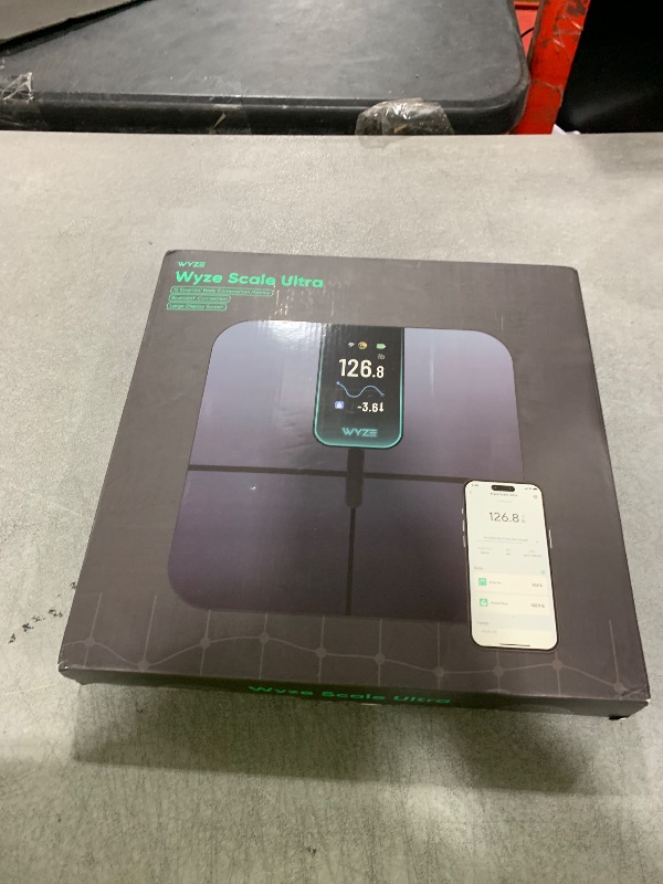 Photo 1 of Ultra, Smart Scale with 4.3" Color Display, Digital Bathroom Scale for Body Weight BMI Muscle Mass Composition, Wi-Fi & Bluetooth Body Fat Scale with Heart Rate, 400 lbs (Black)