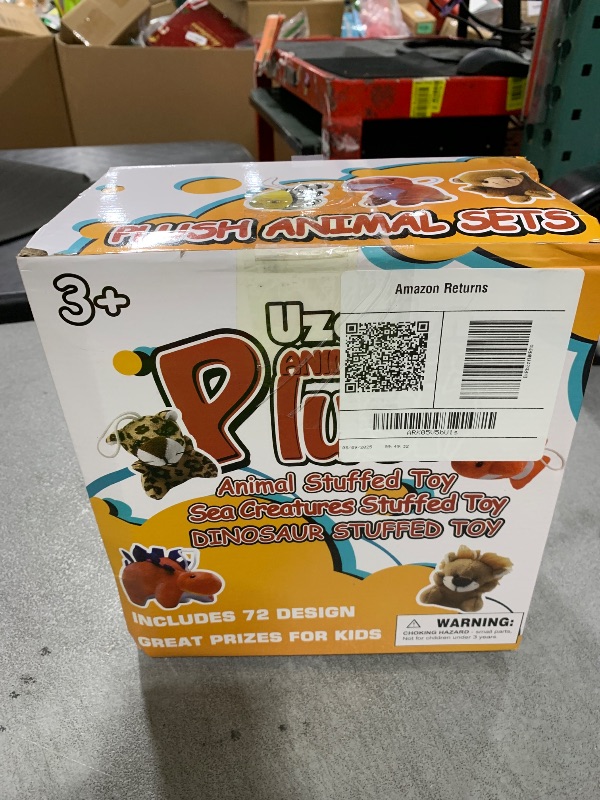 Photo 1 of 72 Pack Mini Stuffed Animal, Assorted Plush Toy (Dinosaur, Zoo, Ocean), Party Favors for Kid, Perfect for Claw Machine Filler, Goody Bag Stuffers, Keychain, Carnival Prizes, Classroom Reward Gift Bulk