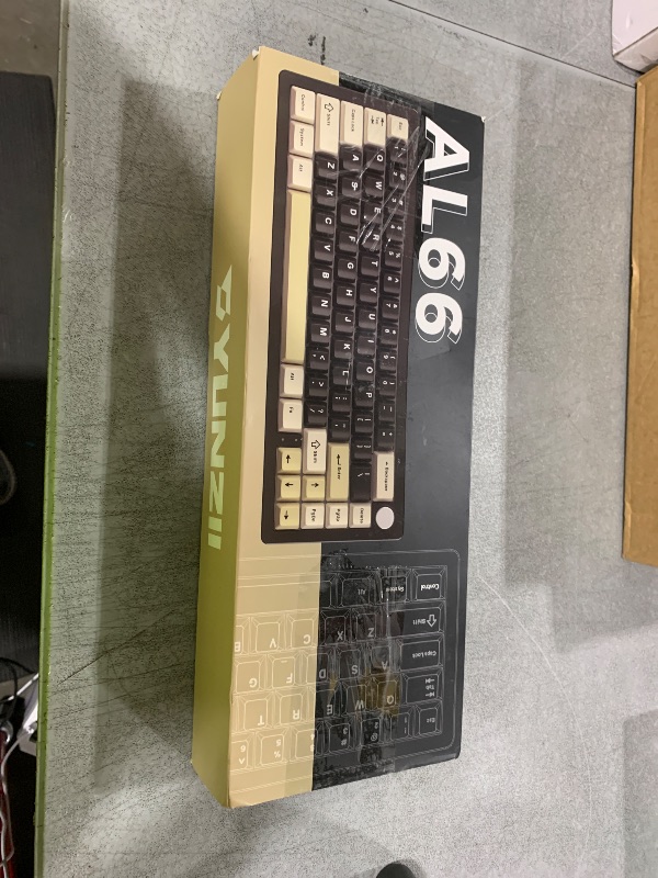 Photo 1 of YUNZII AL66 Wireless Mechanical Keyboard,Full Aluminum CNC,65% Knob Control,Bluetooth/2.4G/Wired,Hot Swappable Pre-lubed Switches,Gasket Mounted RGB for Win/Mac(Milk Switch, Black)