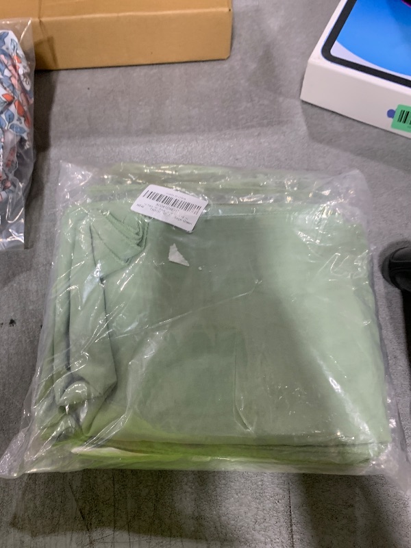 Photo 1 of 10 Pack 10ft Sage Green Chiffon Table Runners Wedding Table Runner Sheer Romantic Tulle Table Runner for Christmas Wedding Bridal Tea Party Baby Shower Birthday Party Table Decorations(120 x 12 in)