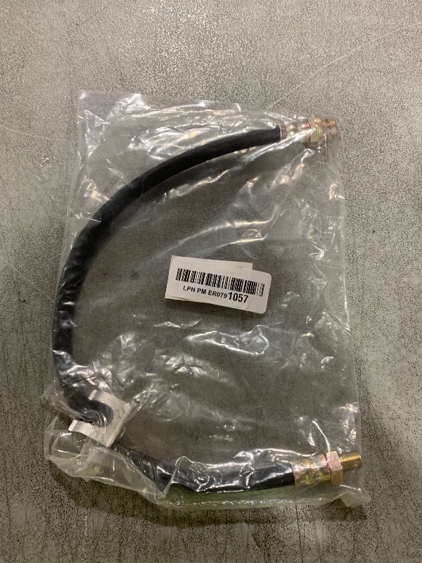 Photo 1 of MuRealy Premium 18-Inch Rubber Brake Hose - Flexible Brake Line, 3/8"-24 External Thread to 3/8"-24 Internal Thread, High Strength and Easy to Install Hydraulic Hose