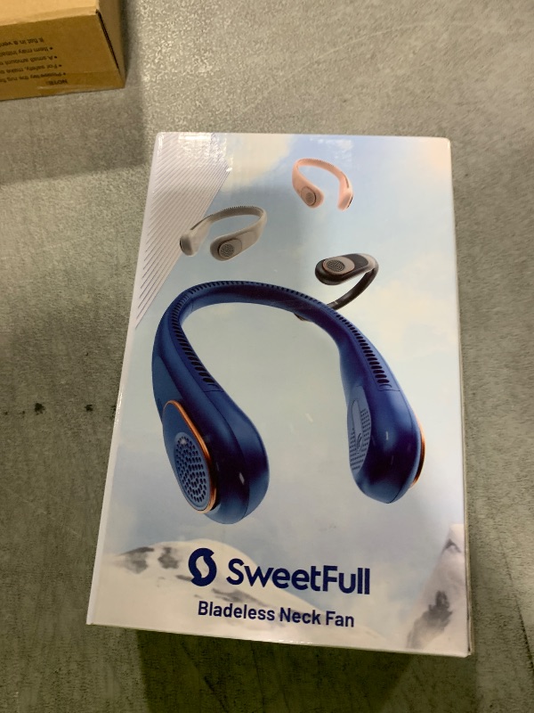 Photo 1 of SWEETFULL Portable Neck Fan 360° Cooling Bladeless Personal Fan | No Hair Twisting - 4000mAh USB Rechargeable Wearable Fan for Travel, Birthday Gifts for Men, Women, Mom, and Dad