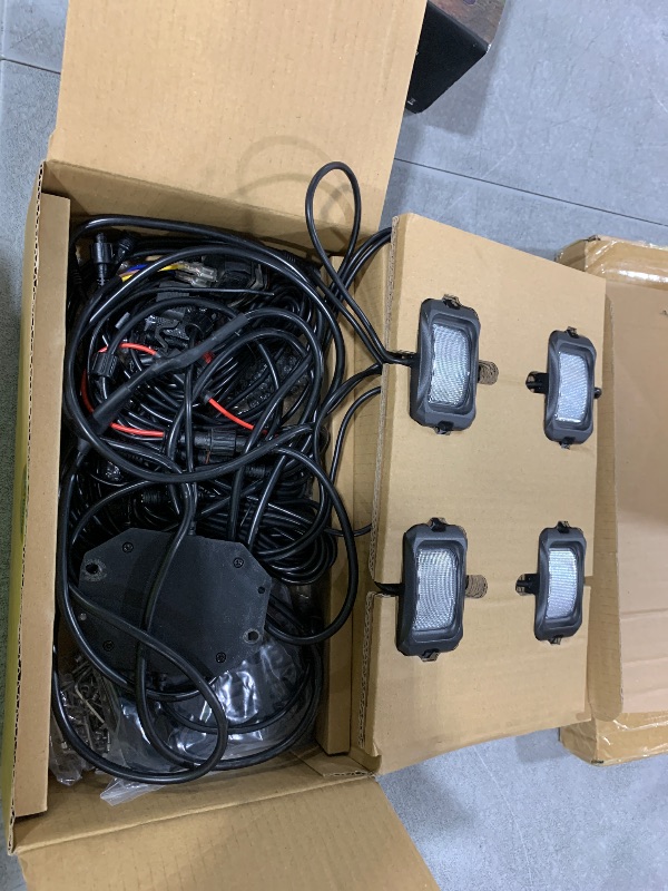 Photo 1 of MICTUNING C2+ RGB+IC Chasing Color Rock Lights, 8 Pods Underglow Neon Lighting Kit, Extensible Up to 24 Pods, Multi-Function APP Control, Waterproof IP68, for Trucks ATV UTV SUV