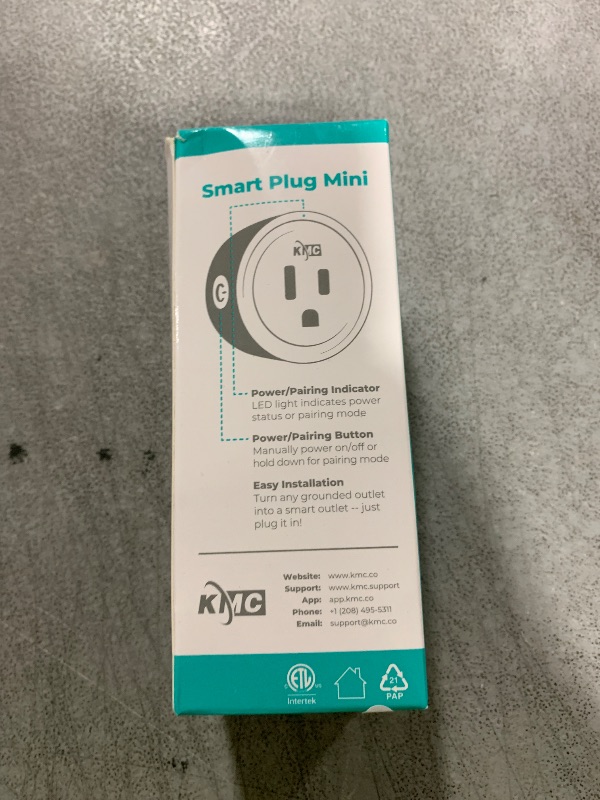 Photo 1 of KMC Smart Plug Mini 4-Pack, Wi-Fi Outlets for Smart Home, Remote Control Lights and Devices from Anywhere, No Hub Required, ETL Certified, Works with Alexa and Google Home