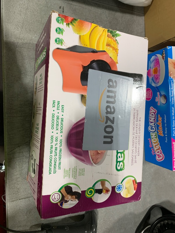 Photo 1 of Yonanas 902CR Classic Vegan Non-Dairy Frozen Fruit Soft Serve Dessert Maker, BPA Free, Includes 36 Recipes, 200 Watts, Coral