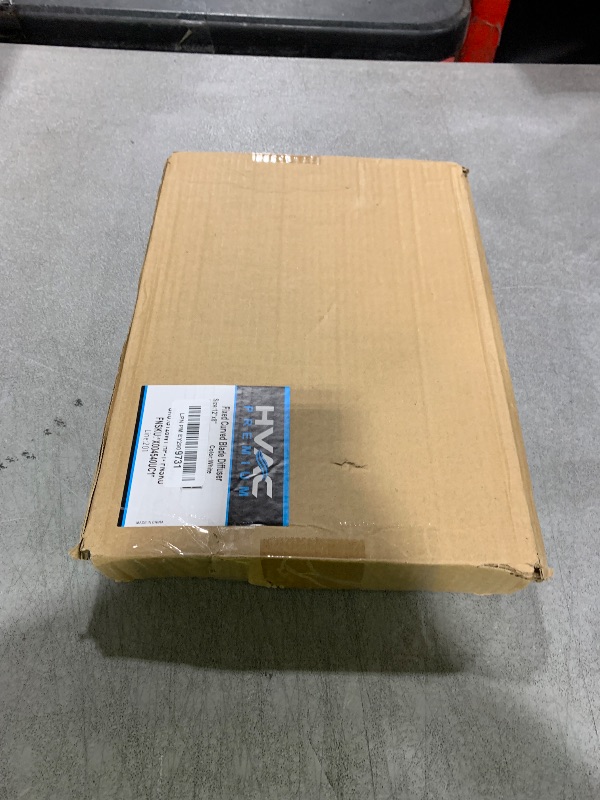 Photo 1 of HVAC Premium 12" X 8" 1-Way AIR Supply Grille - Vent Cover & Diffuser - Flat Stamped Face - White [Outer Dimensions: 13.75"w X 9.75"h]
