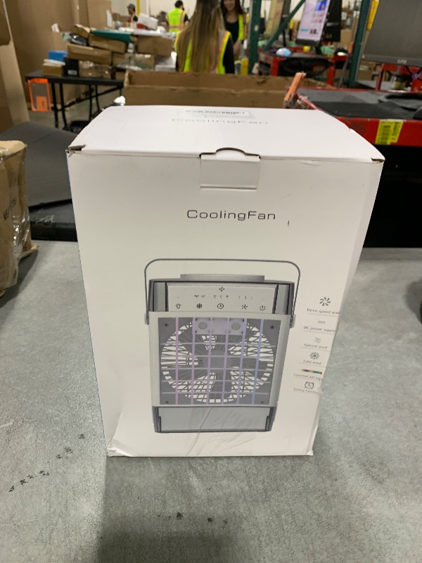 Photo 1 of Portable Air Conditioners,3-Speed Small AC Fan, Evaporative Air Cooler with Remote,Timer function,7-Color Night light, 2 Mist modes,Personal Air Conditioner for Bedroom,Office,Room(Blue)