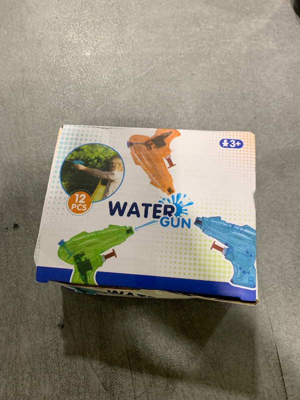 Photo 1 of 12 Packs Water Gun for Kids Squirt Toys Outdoor Beach Swimming Pool Game Summer Party Favor